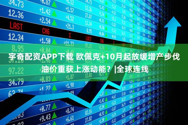宇奇配资APP下载 欧佩克+10月起放缓增产步伐 油价重获上涨动能？|全球连线